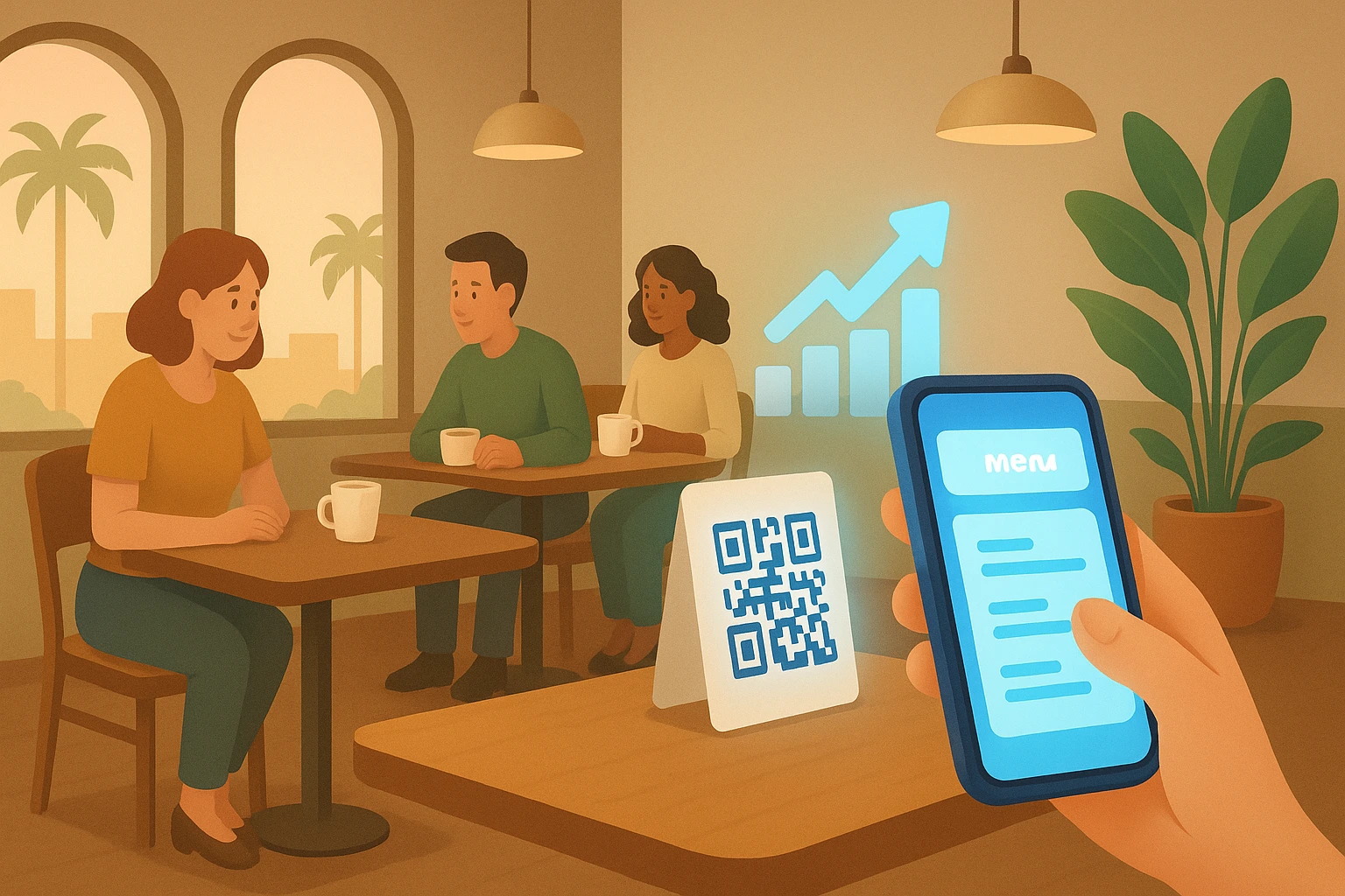 30 % Menu-View Lift for a Coffee Shop